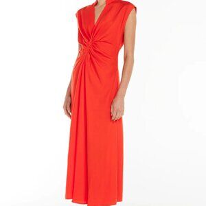 NWT! Manning Cartell Summer Blaze Midi Dress, US 6, Color Poppy (Red/Orange)